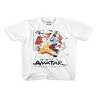 Avatar Boys grupa borba i Power Up grafički T-Shirt, 2-Pack, veličine 8-18