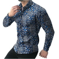 Muška ležerna majica s dugim rukavima Poslovna slim Fit košulja za ispis bluza