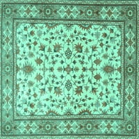 Ahgly Company Zatvoreni Pravougaonik Perzijski Tirkizno Plavi Tradicionalni Tepisi, 7'9'