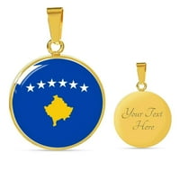 Kosovska Zastava ogrlica Kosovska Zastava Nerđajući čelik ili 18k zlato 18-22
