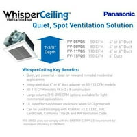 Panasonic Whisperceling FV-15VQ - FAN izduvni ventilator - postavljen strop - 5. eer
