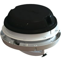 00-03810B MAXXFAN Dome Plus sa 12V ventilatorom i LED svjetlom, prečnika 6 - crni