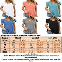 Avamo ljetne casual tops majice za žene kratki rukav V izrez majica pulover dame osnovne obične bluze