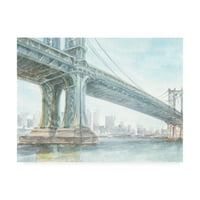 Zaštitni znak likovne umjetnosti 'ikonični akvalični most IV' platno umjetnost Ethan Harper