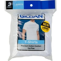 Gildan muške kratkih rukava s kratkim rukavima bijela majica, 3-pakovanje