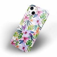 Tobelint tropska futrola za cvijeće za iPhone 13,estetski šareni poklopac branika cvjetnog uzorka