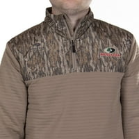 Mossy Oak muška jakna za lov na patentni zatvarač, Mossy Oak Bottomland, veličina srednje