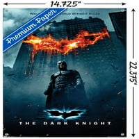 Kino - The Dark Knight - Batman Logo na požaru Jedan zidni poster s push igle, 14.725 22.375
