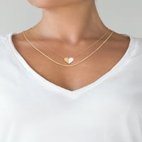 Jessica Simpson pozlaćeni Sterling srebrni Set ogrlica Za srce i lanac zmija