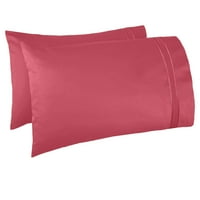 Set posteljine za kolekciju sa dodatnim jastučnicama, čaršavom sa dubokim džepovima, mekom mikrovlaknom, hipoalergenom, hladnom i prozračnom, Twin XL, Coral Pink