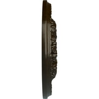 Ekena Millwork 18 od 1 2 ID 1 2 P granada stropni medaljon, ručno oslikana bronza