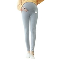 Helanke za žene žene Plus veličina trudničke pantalone stomak devete pantalone trudne helanke zelena Veličina XL