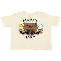 Inktastic Happy Groundhog Day - slatki poklon majica za dječaka ili malu djevojčicu