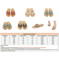 Sanviglor ženske Wedge sandale etnička platforma Sandal plaži japanke datumi Clip Toe Fashion Casual cipele Non - Slip na slajd papuče Crna 7