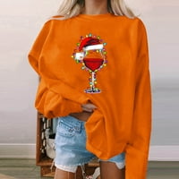 Ženski duksevi trendi Božićni vrhovi Oversized pulover dugi rukavi dukserica Teen Girls jesen bluza odjeća