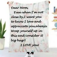 Najbolji rođendanski pokloni za mamu od kćerke Son, Dear Mom Blanket pokloni za Majčin dan,Božić,Dan zaljubljenih,