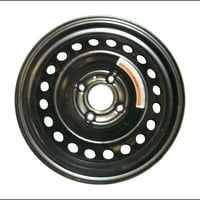 Obnovljeni OEM Čelični točak, Crni, odgovara 2007-Nissan Sentra