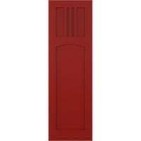 Ekena Millwork 18 W 69 H True Fit PVC San Miguel Mision Style FIKSER BOOTS, vatra crvena