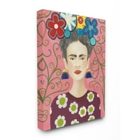 Stupell Industries Frida modni dizajner slika sa uzorcima Pink Canvas Wall Art, Regina Moore