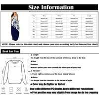 Ženske haljine Maxi Maxi modna štampana ljetna haljina s V izrezom đumbir 4XL