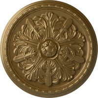 Ekena Millwork 1 8 od 1 2 P P Washington stropni medaljon, ručno oslikano blijedo zlato