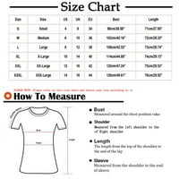 Žene T-Shirts V-izrez štampani labave Zipper Womens Tops klirens pod $ Plus Size White 14
