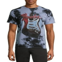 Zaključavanje Gitara Fender Tie Dye muške i velike muške grafičke majice