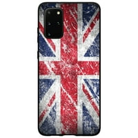 Case za razlikovanje za Samsung Galaxy S Plus - Custom Ultra tanka tanka tvrda crna plastična pokrov - crvena bijela plava britanska zastava - ljubav prema Velikoj Britaniji