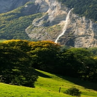 Vodopad, Valley Lauterbrunnen, Wengen, Lauterbrunnen, Interlaken-Oberhasli, Bernese Oberland, Bern, Švicarska
