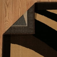 United Weavers Brasserie Frappe geometrijski braon tkani tepih ili trkač