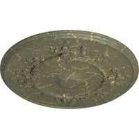 Ekena Millwork 27 od 1 8 P cvjetni stropni medaljon, ručno oslikana vještica lješnjaka