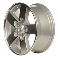 Aftermarket 2006-Jeep Commander 17x7. Alloy Wheel, Rim Sparkle Silver Painted with Machined Face-9097