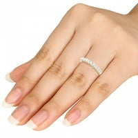 3 8ct TDW Diamond 10k vjenčani prsten od žutog zlata