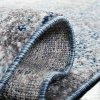 Aston Calanthia apstraktni tepih za trkač u nevolji, mornarsko siva, 2 '13 '