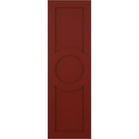 Ekena Millwork 15 W 35 H True Fit PVC Center krug umjetnosti i obrtni montirani kapci, biber crvena