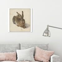 Wynwood Studio Životinje Zid Art Platno Prints 'Durer-Hare' Domaće Životinje-Smeđe, Bijele