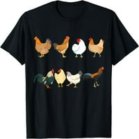 Košulja pilećih ljubitelja piletine Vlasnik piletine Poljoprivrednici Pokloni majica crna 2x-velika