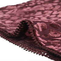 Unique Bargains ženski leopard uzorak čipkasti Camisole Cami šorts kompleti pidžame za spavanje