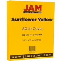 Papir i koverte Cardstock, 8. 11, 80 lb sunce žuto, po paketu