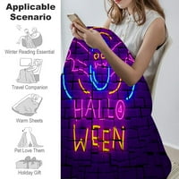 Halloween deka sa jastučnicom, Halloween Decor deka za dnevni boravak spavaonica,459, 40x58