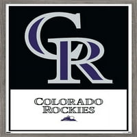 Kolorado Rockies - Logo Zidni poster, 14.725 22.375 Uramljeno