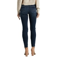 Silver Jeans Co. Ženske uske farmerke Suki srednjeg rasta, veličine struka 24-36