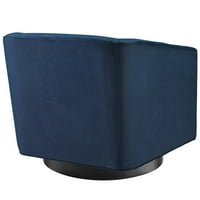 Modway Twist Accent Lounge Performance Velvet okretna stolica u ponoćnu plavu