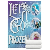 Frozen Elsa slatka uzorak deka meka udoban prijenosni Fuzzy bacanje deke za kauč na razvlačenje B