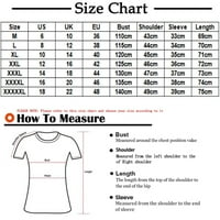 Aoochasliy bluze za žensko odobrenje plus veličine Ženska pamučna posteljina kratkih rukava O-izrez gumb za bluzu TOP majica