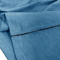 Zodanni mens vrhovi rever izrez polo majica casual bluza Atletic pulover golf t majice svijetlo plava