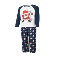 Božić Porodica Odgovarajući Pidžama Set Santa Snowflake Print Holiday Pidžama Sleepwear Loungewear