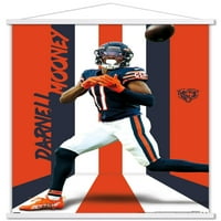 Chicago Bears - Zidni poster Darnell Mooney sa magnetnim okvirom, 22.375 34