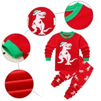 Romper odjeća set dječaci pidžama za dječje dječake Božić Božić Santa Xmas Pijamas Set Fashion Toddler