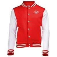 PoticalicaHop Kostarika Varsity KIDS jakna, Crvena i bijela - 12 godina